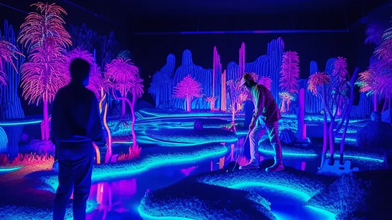 Night Glowy Golf-Golf Greens